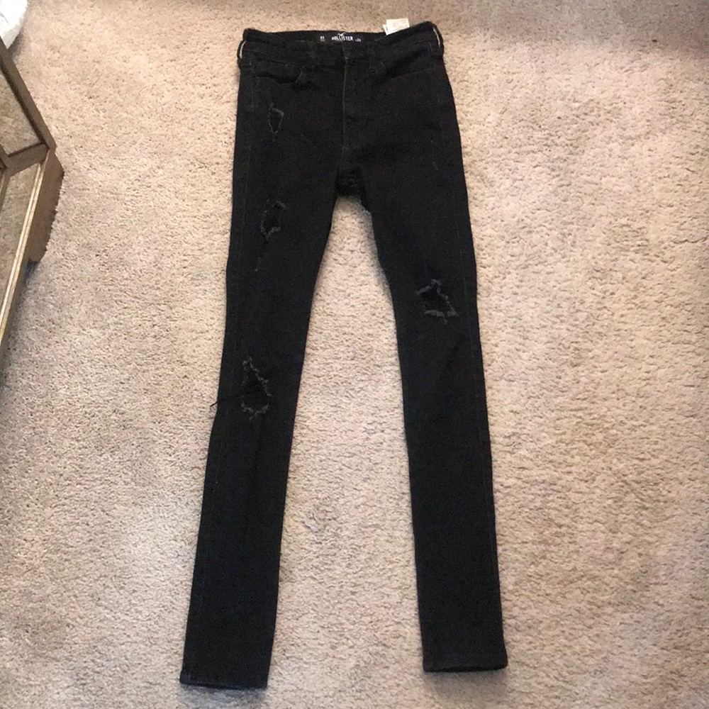 Black ripped jeans